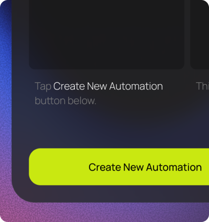 Tap Create New Automation in BPG Steps